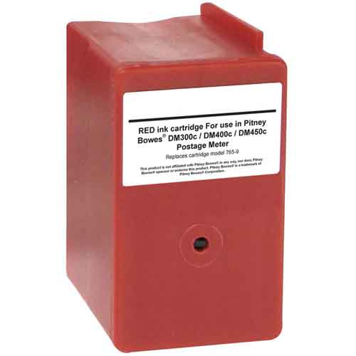 Compatible Pitney Bowes 765-9 Fluorescent Red Ink Cartridge
