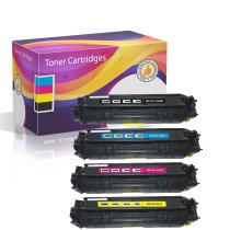 Set of 4 Compatible Canon Toner Cartridges 118 Bk, 118 C, 118 Y, 118 M