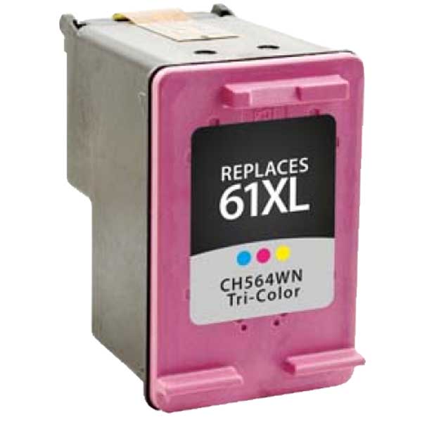 HP 61XL Tri-Color Remanufactured Ink Cartridge