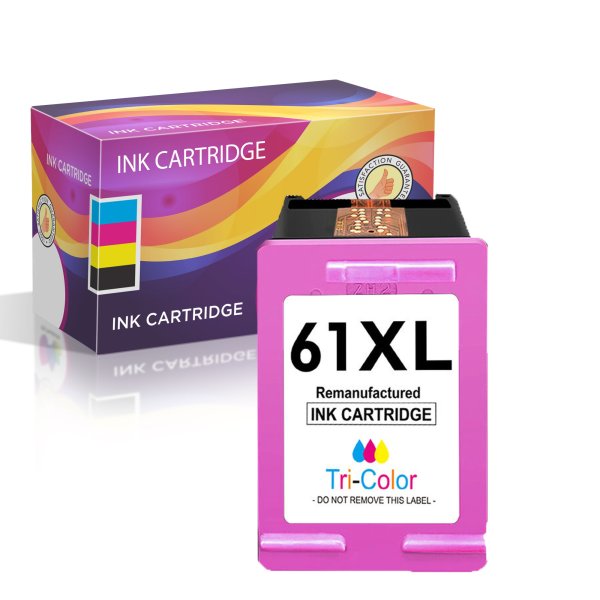 HP 61XL Tri-Color Remanufactured Ink Cartridge