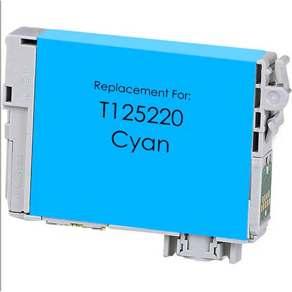 Remanufactured Epson T125 Cyan Ink Cartridge (T125220)