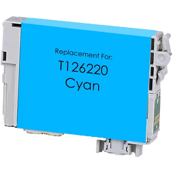 Epson T126 Remanufactured Cyan Ink Cartridge