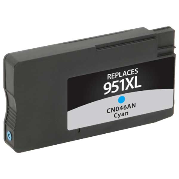 HP 951XL Cyan Remanufactured Ink Cartridge (CN046AN)