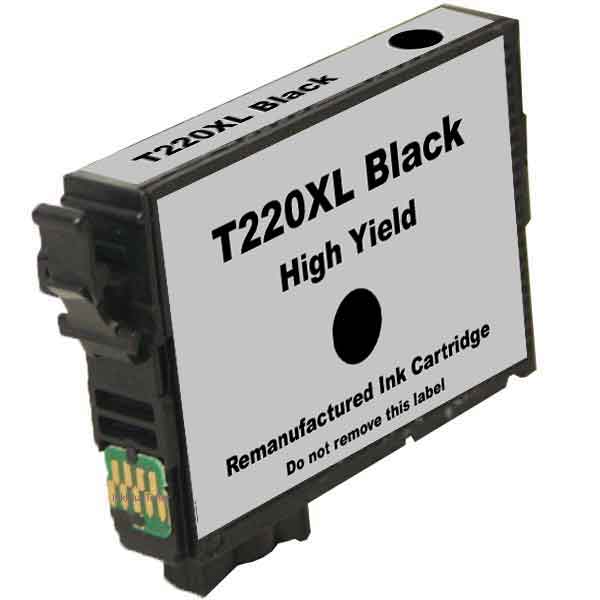 Remanufactured Epson 220XL Black High Yield Ink Cartridge (T220XL120)