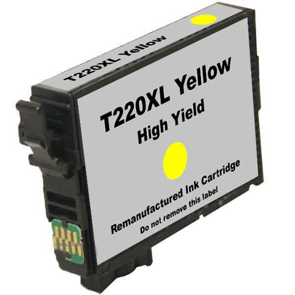 Remanufactured Epson 220XL Yellow High Yield Ink Cartridge (T220XL420)