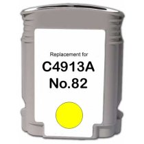 KLM Remanufactured HP 82 Yellow Ink Cartridge (C4913A)