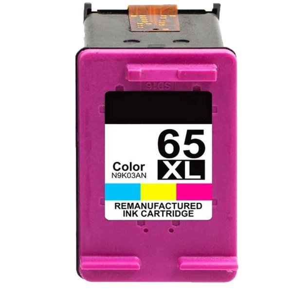 HP 65XL High-Yield Color Remanufactured Ink Cartridge