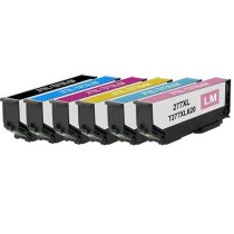 Remanufactured Epson 277XL Ink Cartridge Set of 6: 1 Each of Black, Cyan, Magenta, Yellow, Light Cyan & Light Magenta