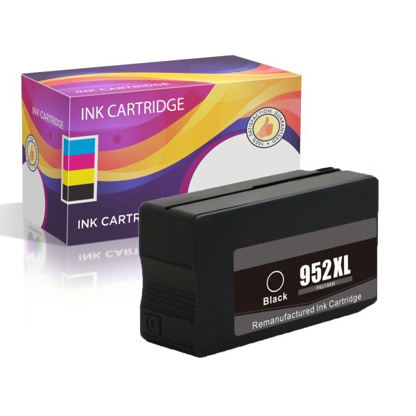 HP 952XL High-Yield Black Remanufactured Ink Cartridge