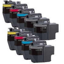 Compatible Set of 9 for Brother LC3019: 3 Black and 2 each Magenta, Cyan, Yellow Cartridges