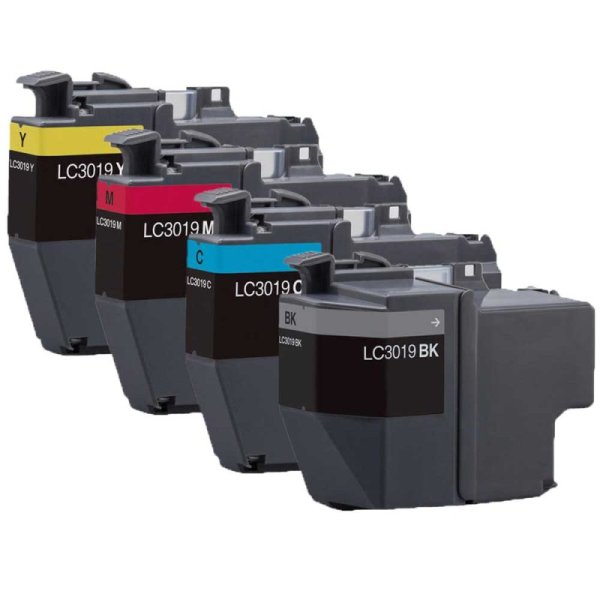 Compatible Brother LC3019 Ink Cartridge - 4 Color Brother LC3019BCMY Inkjet Cartridges