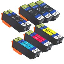 Compatible Set of 11 for Epson T273XL: 3 Black and 2 each Magenta, Cyan, Yellow and Photo Black Cartridges