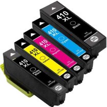 Set of 5 Remanufactured Epson T410XL Ink Cartridges - 1 Each Black, Cyan, Magenta, Yellow, Photo Black