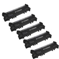 Compatible Dell 593-BBKD (P7RMX) Toner Cartridge 5 pack for Dell E310/514dw/515dw Printers