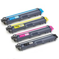 Compatible Brother TN221 Set of 4 Toners: 1 each Black, Cyan, Magenta, Yellow