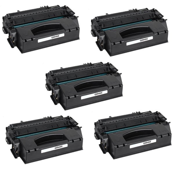 Compatible HP Q5949X Toner Cartridges - 5 pack