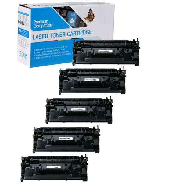 Compatible Canon 052 Toner Cartridges - 5 pack