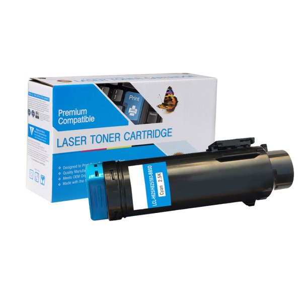 Compatible DELL 593-BBOX Cyan Toner Cartridge