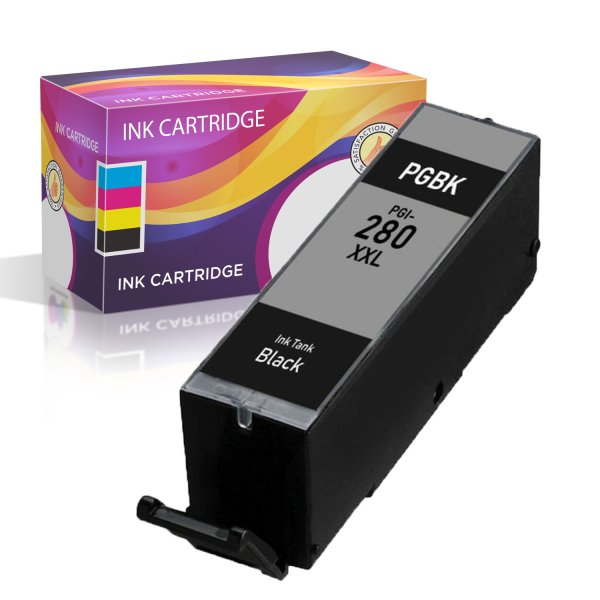 Canon 280XXL Black Compatible Ink Cartridge, Super High-Yield (1967C001)