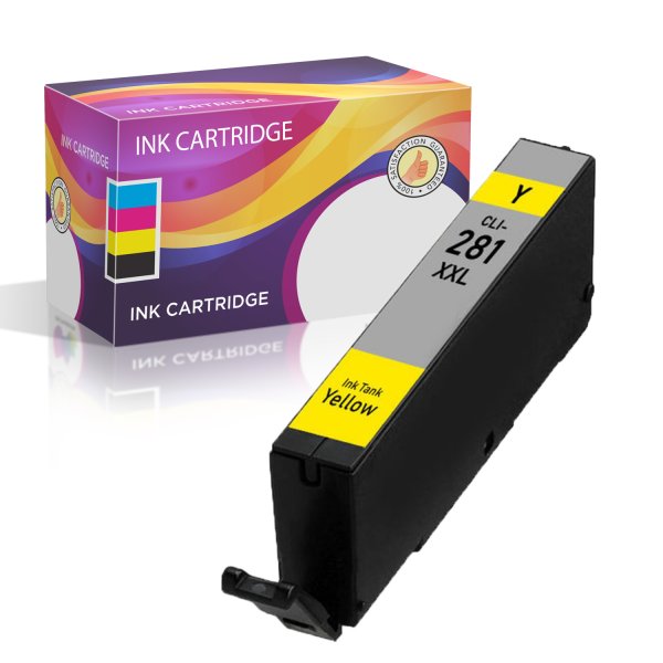 Canon 281XXL Yellow Compatible Ink Cartridge, Super High-Yield (1982C001)