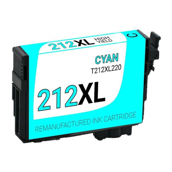 Epson 212XL Cyan Remanufactured High Capacity Ink Cartridge