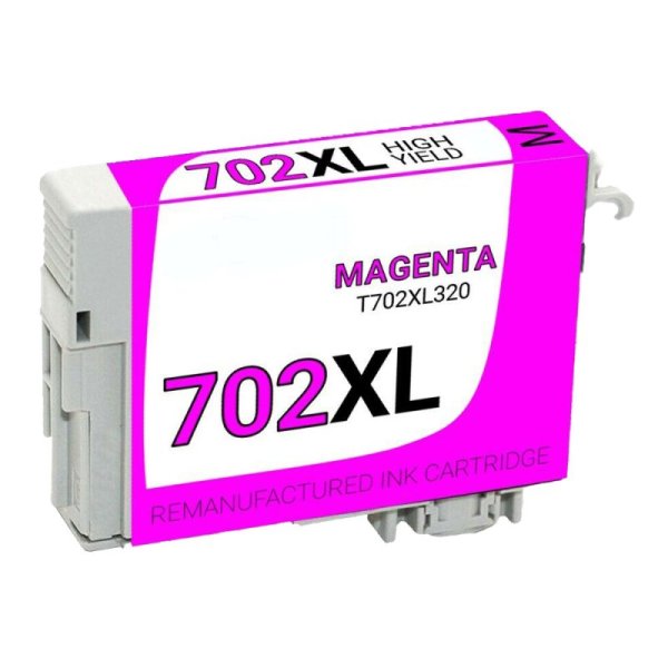 Epson 702XL Magenta Remanufactured High Capacity Ink Cartridge