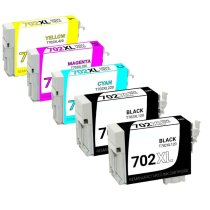 Remanufactured Epson 702XL Ink Cartridge 2 Black, 1 Cyan, Magenta and Yellow