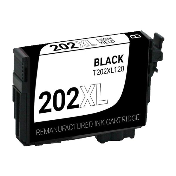 Epson 202XL Black Remanufactured High Capacity Ink Cartridge