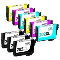 Remanufactured Epson 202XL Ink Cartridge 9-Pack Combo