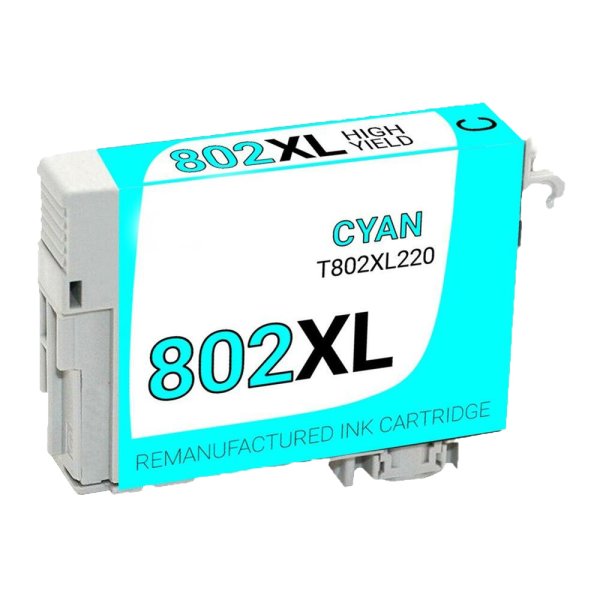 Epson 802XL Cyan Remanufactured High Capacity Ink Cartridge