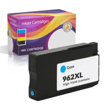 Remanufactured HP 962XL Ink Cartridge, High-Yield, Cyan