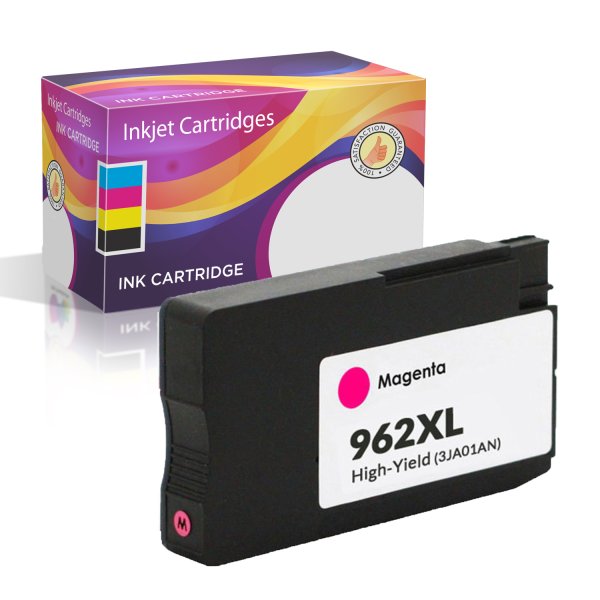 Remanufactured HP 962XL Ink Cartridge, High-Yield, Magenta