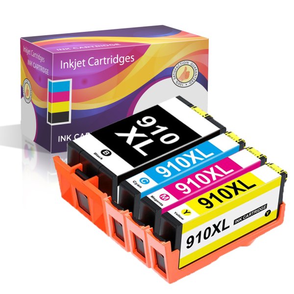 Remanufactured HP 910XL Ink Cartridges 4-Pack