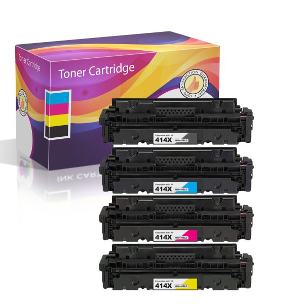 Compatible HP 414X Toner Cartridges Set of 4