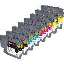 Compatible Brother LC404 Ink Cartridges Set of 8