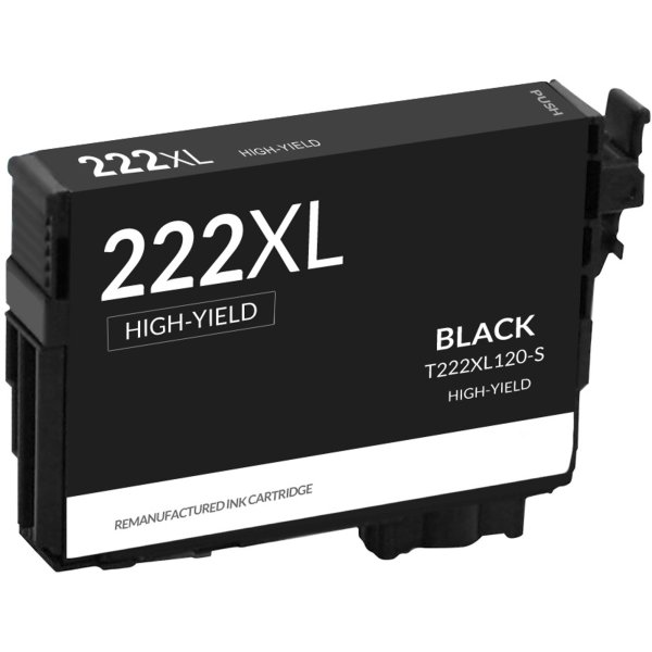 Epson 222XL High-Yield Black Remanufactured Ink Cartridge