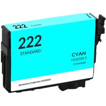 Remanufactured Epson 222XL Cyan Ink Cartridge