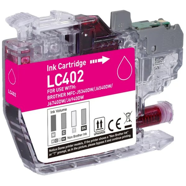 Compatible Brother LC402 Magenta Ink Cartridge