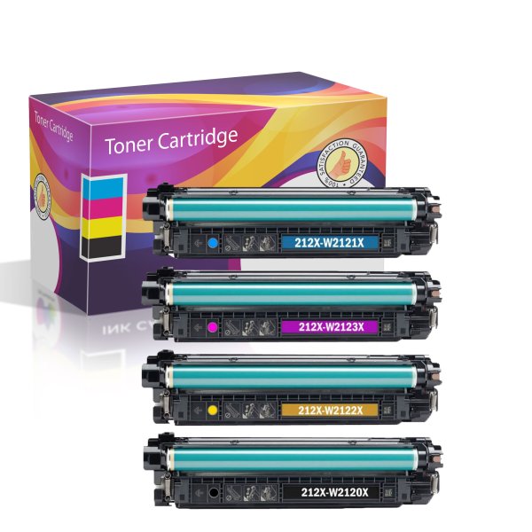 Compatible HP 212X Toner Cartridge Set – Black, Cyan, Magenta, Yellow