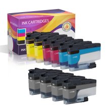 Compatible Brother LC406 Ink Cartridges 10 Pack: 4 Black, 2 Cyan, 2 Magenta, 2 Yellow