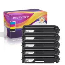 Compatible Canon 047 Toner Cartridges 5 Pack