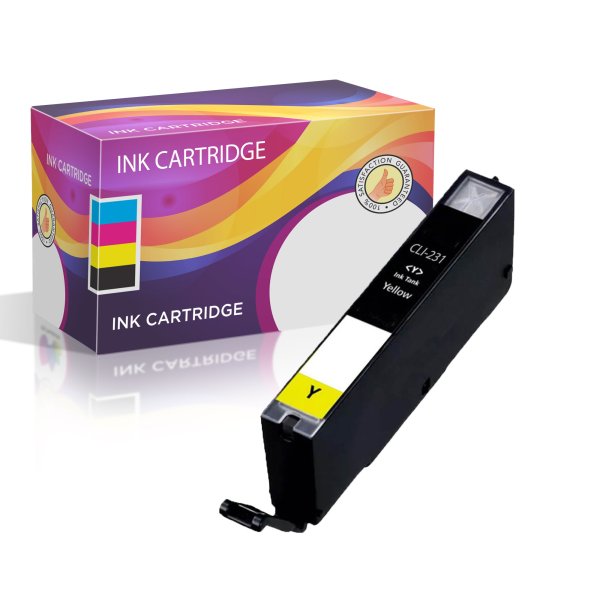 Compatible Canon CLI-231 Yellow Ink Cartridge