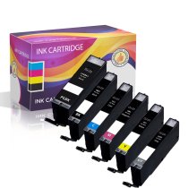 Compatible Canon 230 231 Ink Cartridges Combo Pack of 6: 1 Black, 1 Cyan, 1 Magenta, 1 Yellow, 1 Gray, 1 Pigment Black