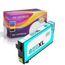 Remanufactured Epson 822XL Cyan Ink Cartridge