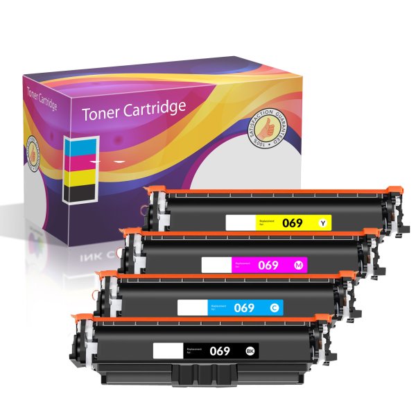 Compatible Canon 069 Black, Cyan, Magenta, Yellow Toner Cartridges