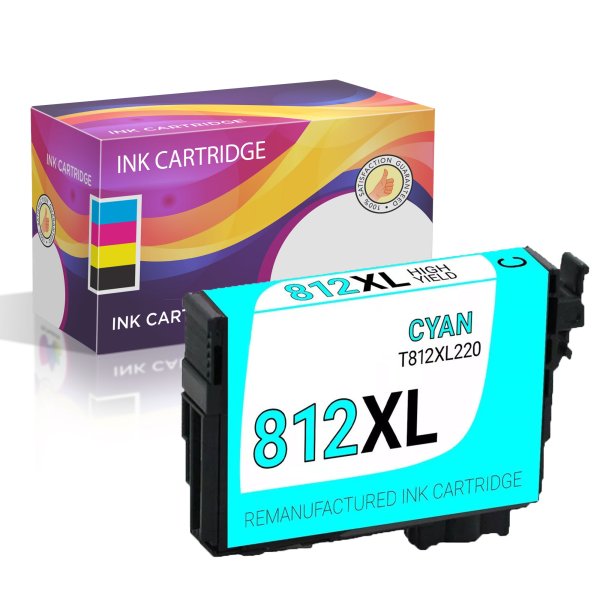 Epson 812XL Cyan Remanufactured Ink Cartridge