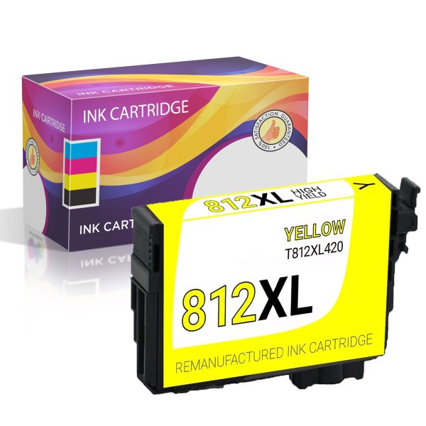 Epson 812XL Yellow Remanufactured Ink Cartridge