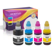 Epson 542 Compatible Ink Bottles – Black, Cyan, Magenta, Yellow