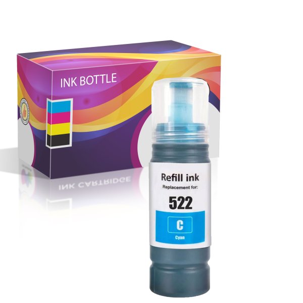 Epson T522 Cyan Compatible Ink Bottle