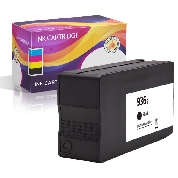 Remanufactured HP 936e Black Ink Cartridge - 4S6V6LN - High Yield